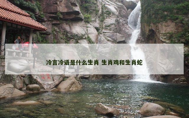 冷言冷语是什么生肖 生肖鸡和生肖蛇
